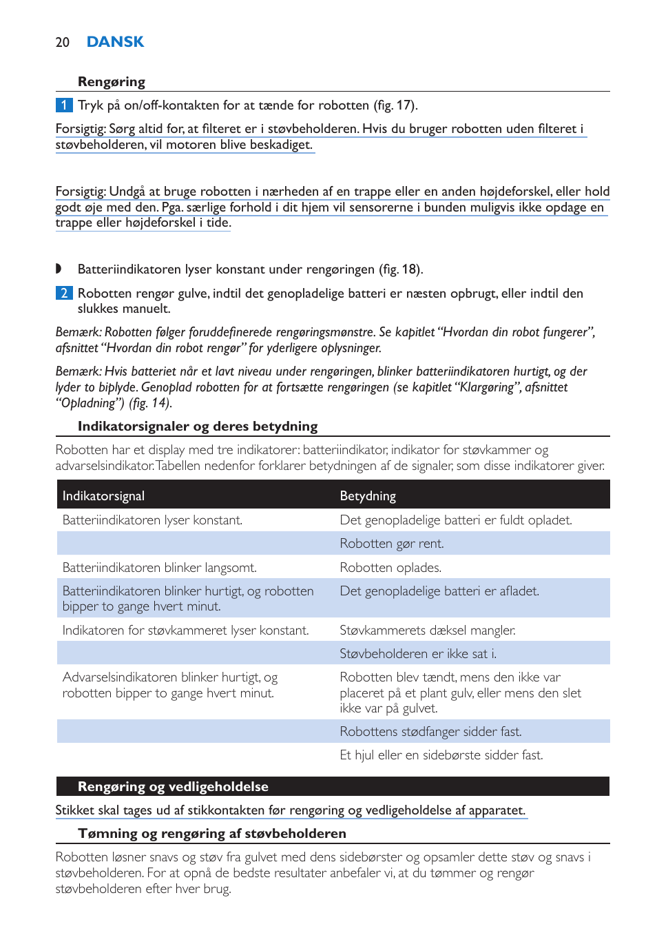 Philips FC8802 User Manual | Page 20 / 124