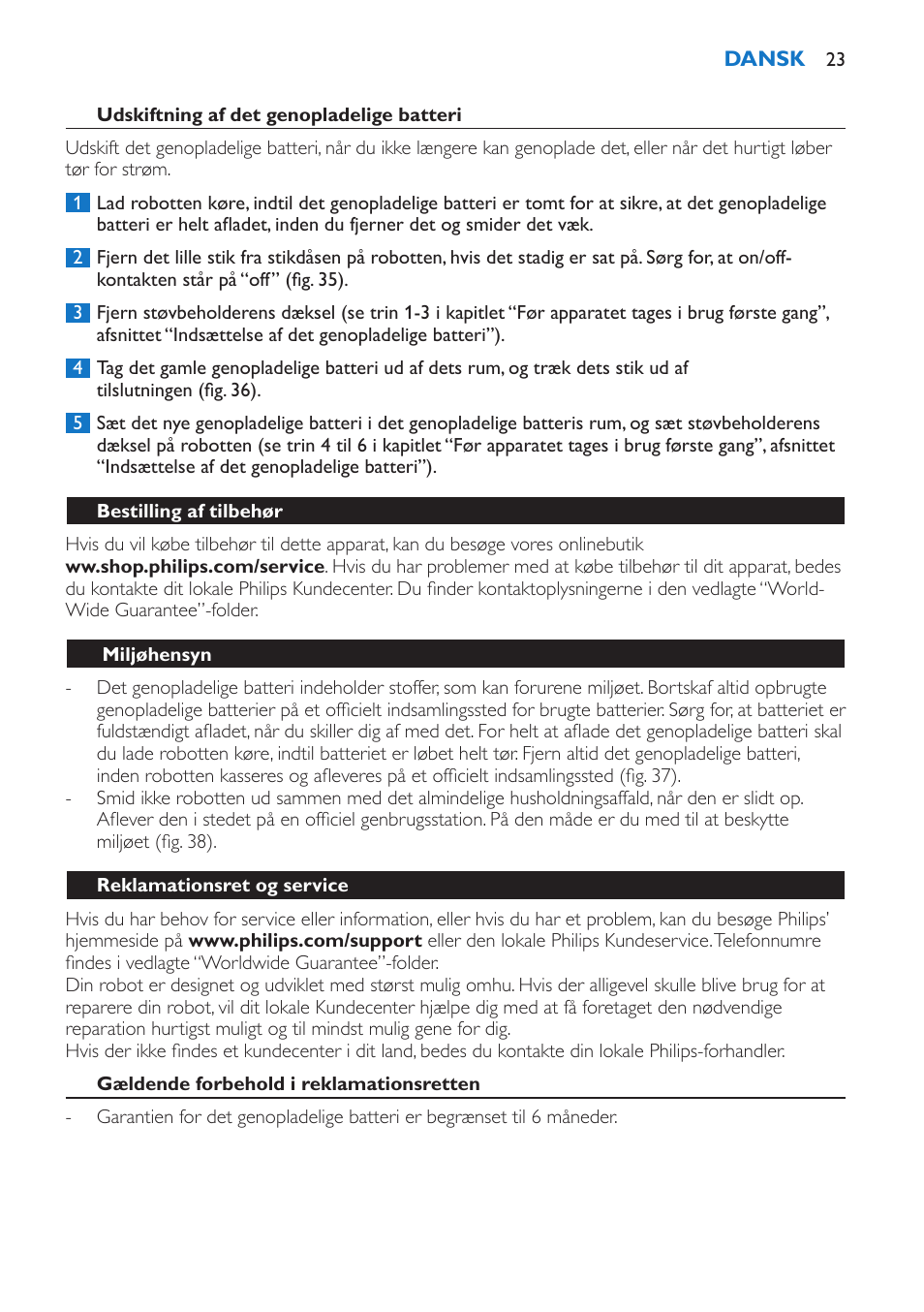 Philips FC8802 User Manual | Page 23 / 124
