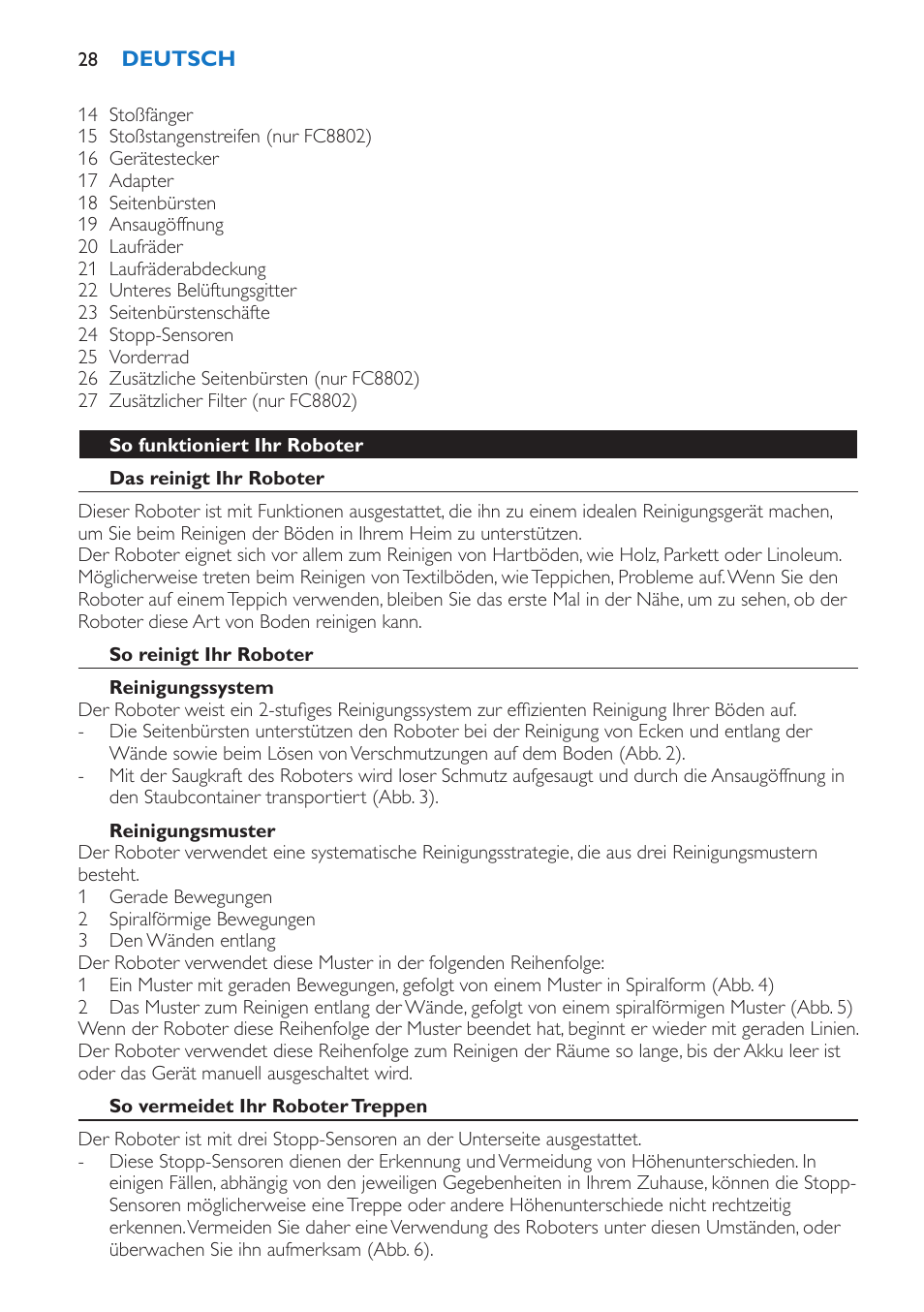 Philips FC8802 User Manual | Page 28 / 124