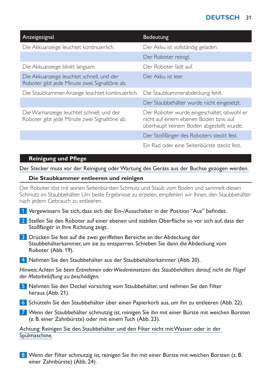 Philips FC8802 User Manual | Page 31 / 124