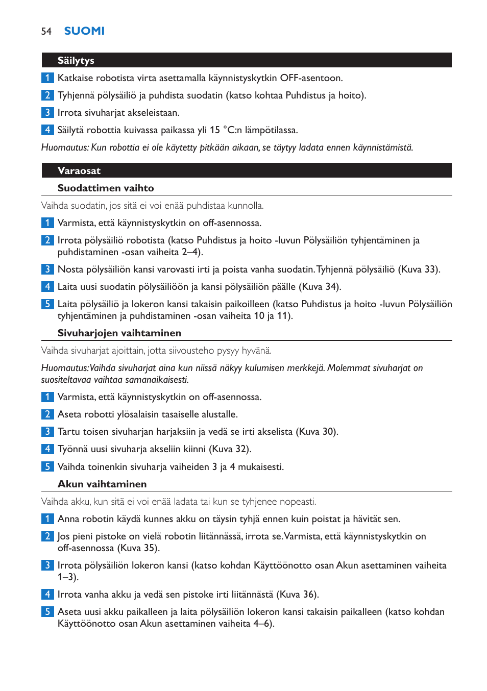 Philips FC8802 User Manual | Page 54 / 124