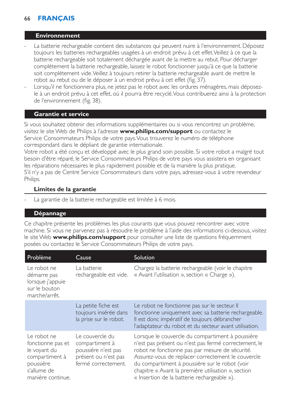 Philips FC8802 User Manual | Page 66 / 124
