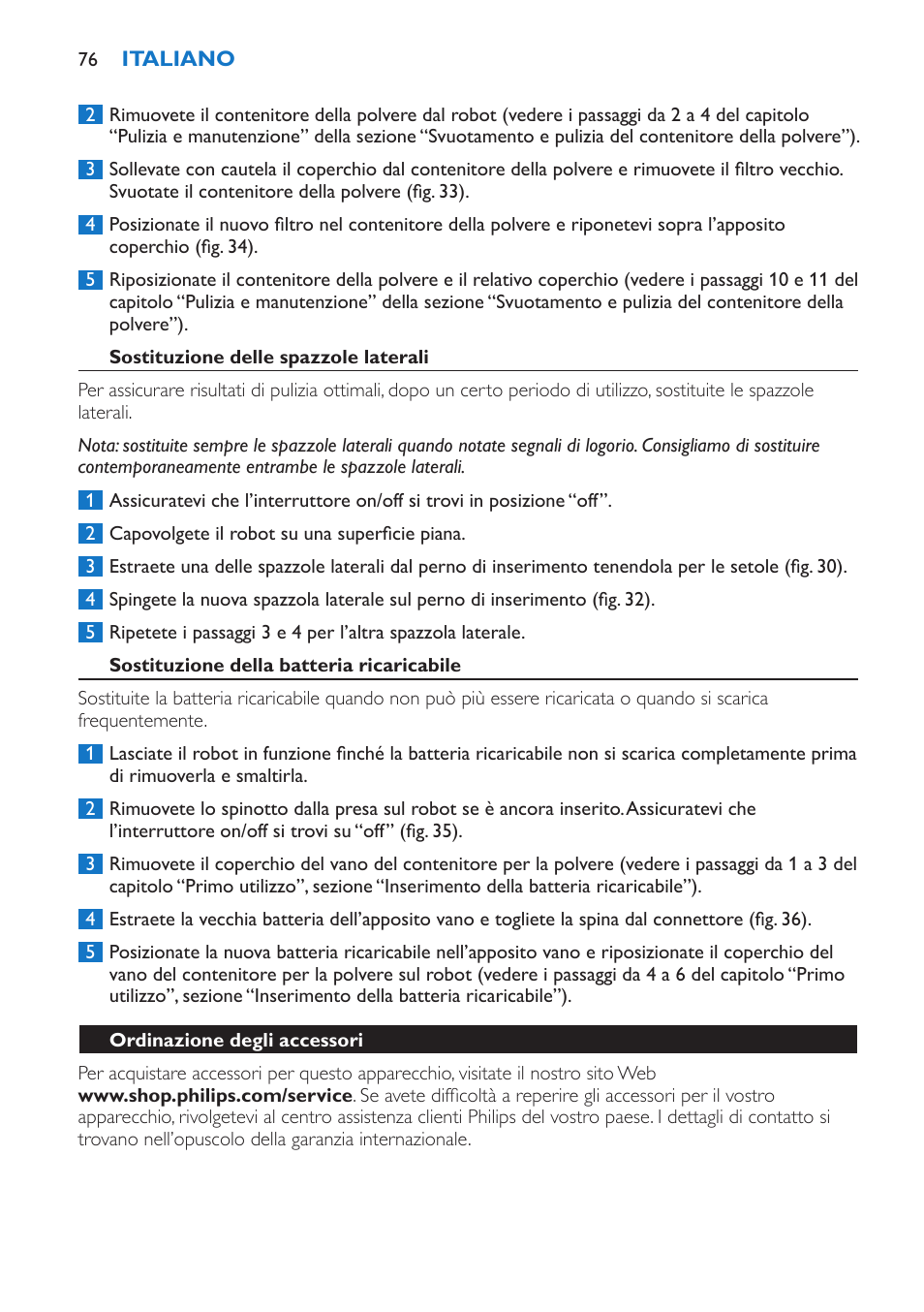 Philips FC8802 User Manual | Page 76 / 124