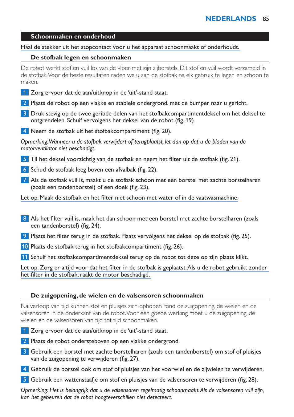 Philips FC8802 User Manual | Page 85 / 124