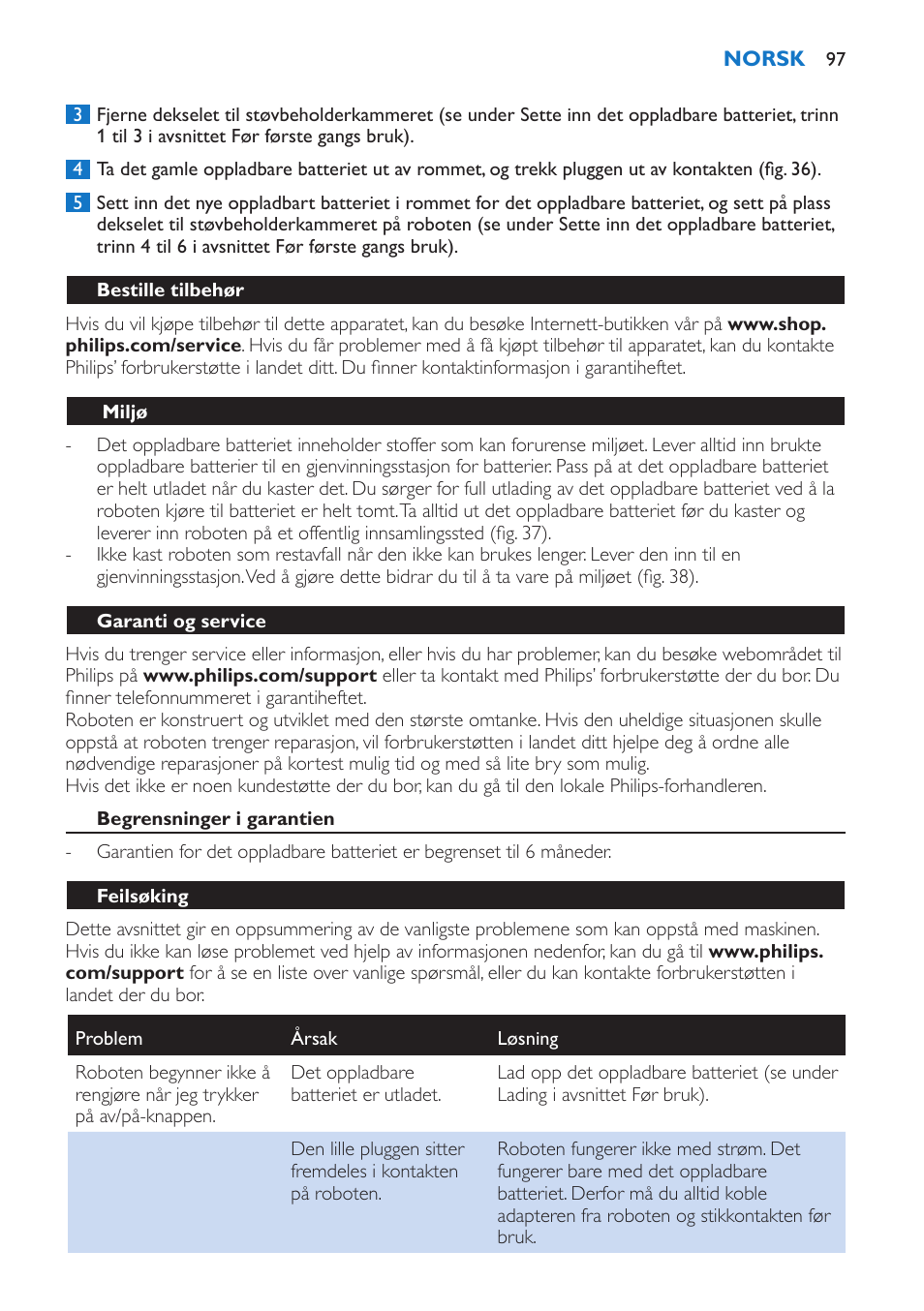 Philips FC8802 User Manual | Page 97 / 124