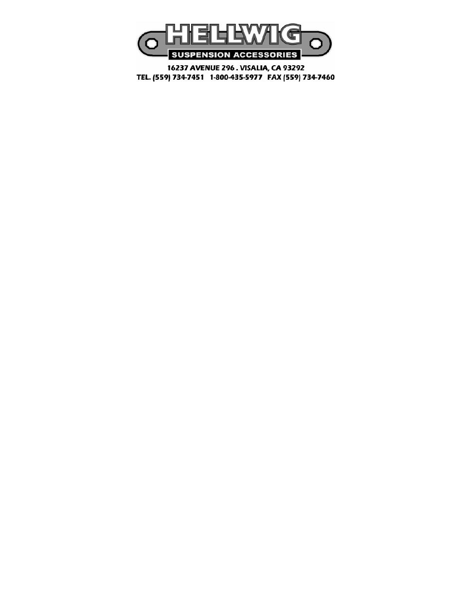 Hellwig Sway Bar 7810 User Manual | Page 2 / 3