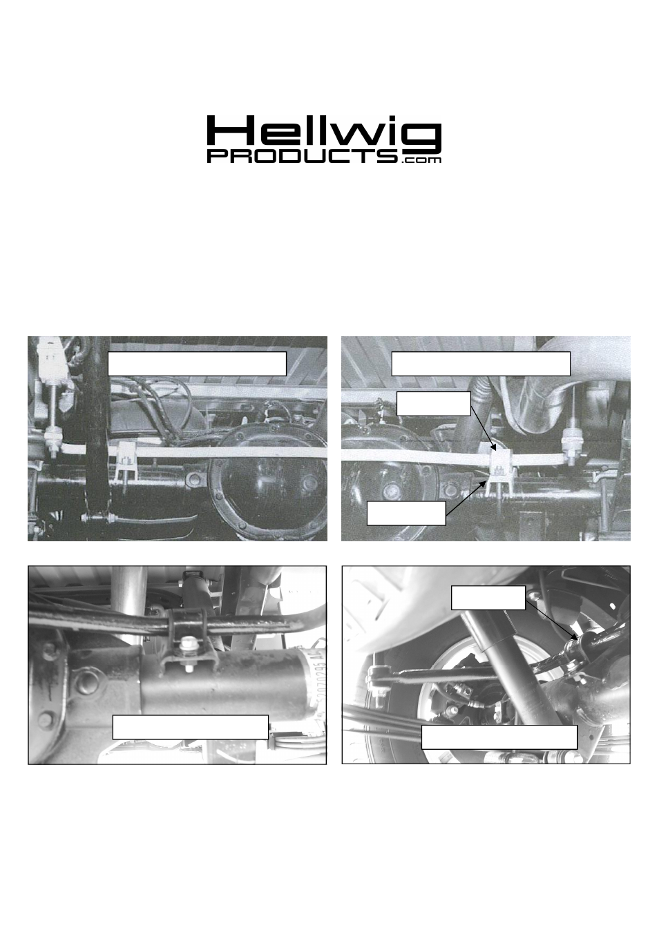 Hellwig Sway Bar 7622 User Manual | 2 pages