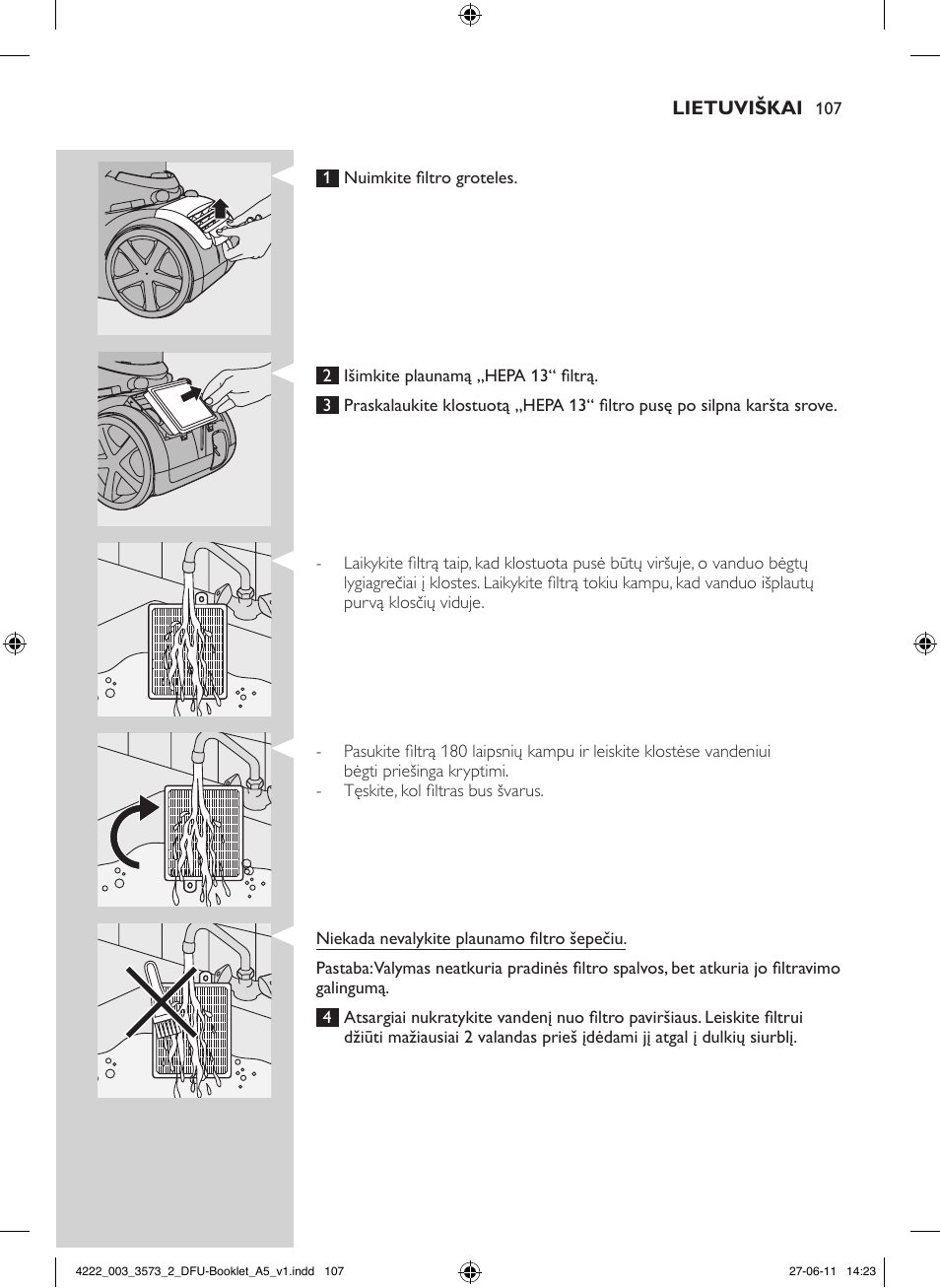 Philips FC9210 User Manual | Page 107 / 240