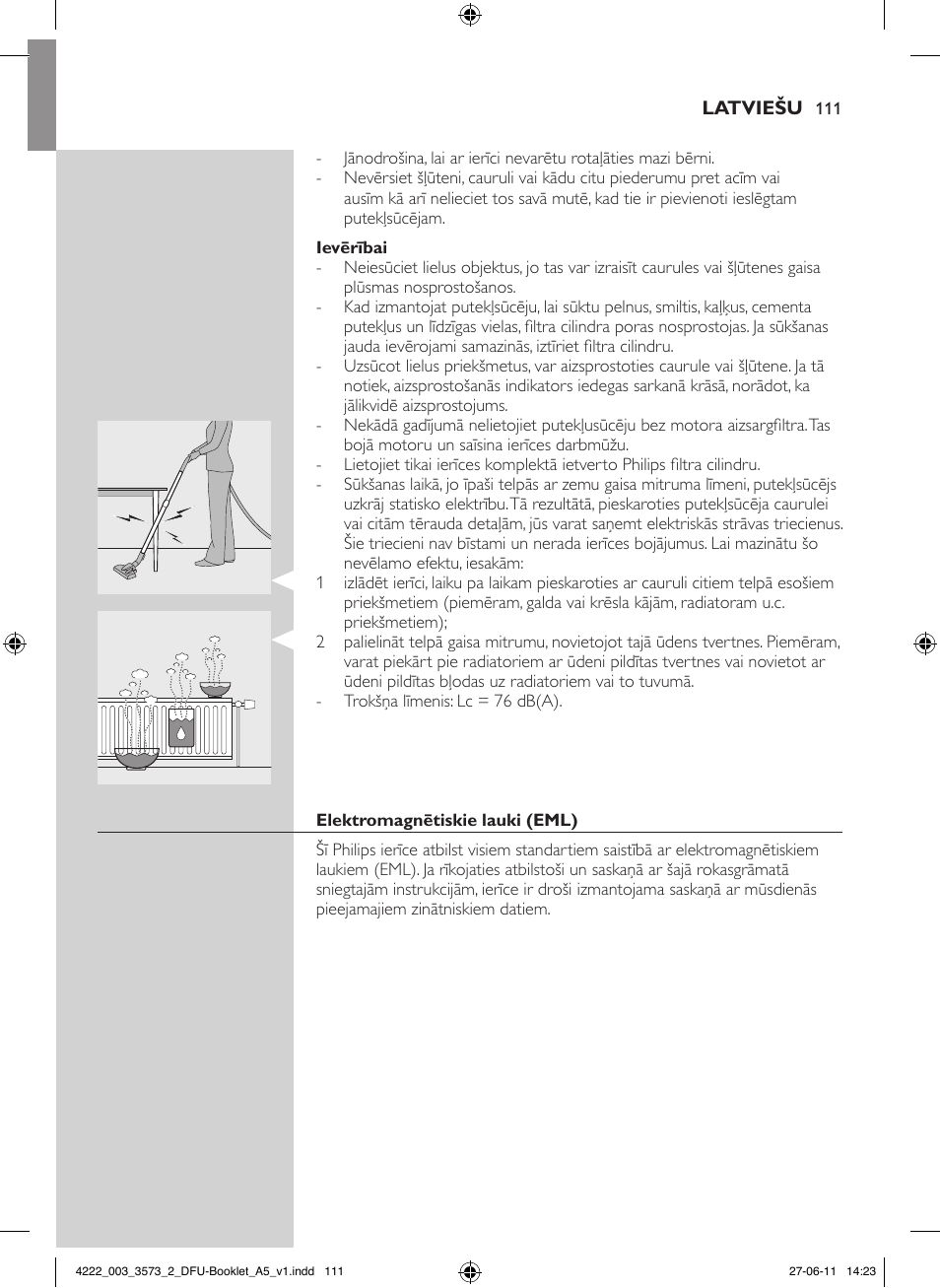 Philips FC9210 User Manual | Page 111 / 240