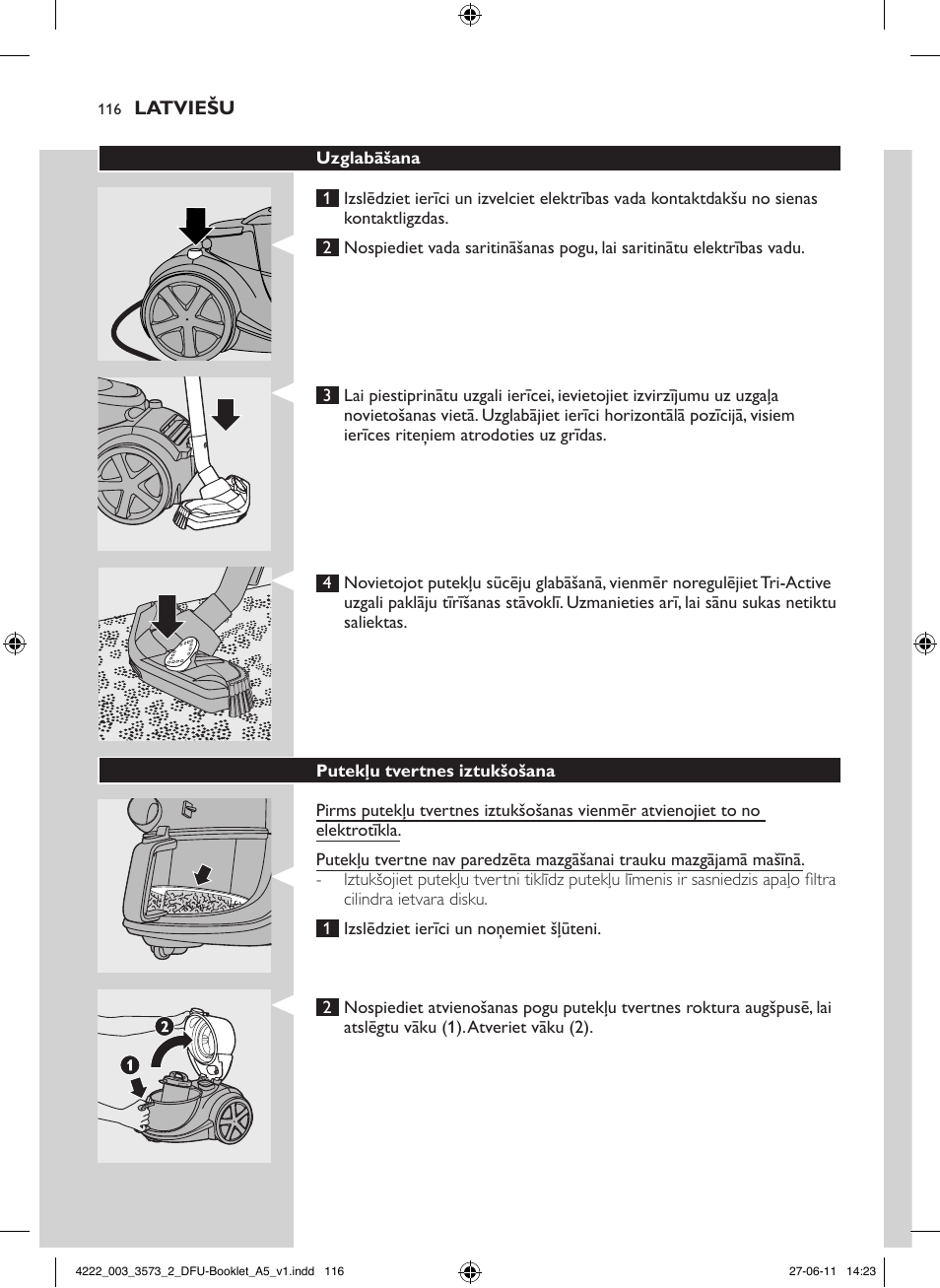 Philips FC9210 User Manual | Page 116 / 240