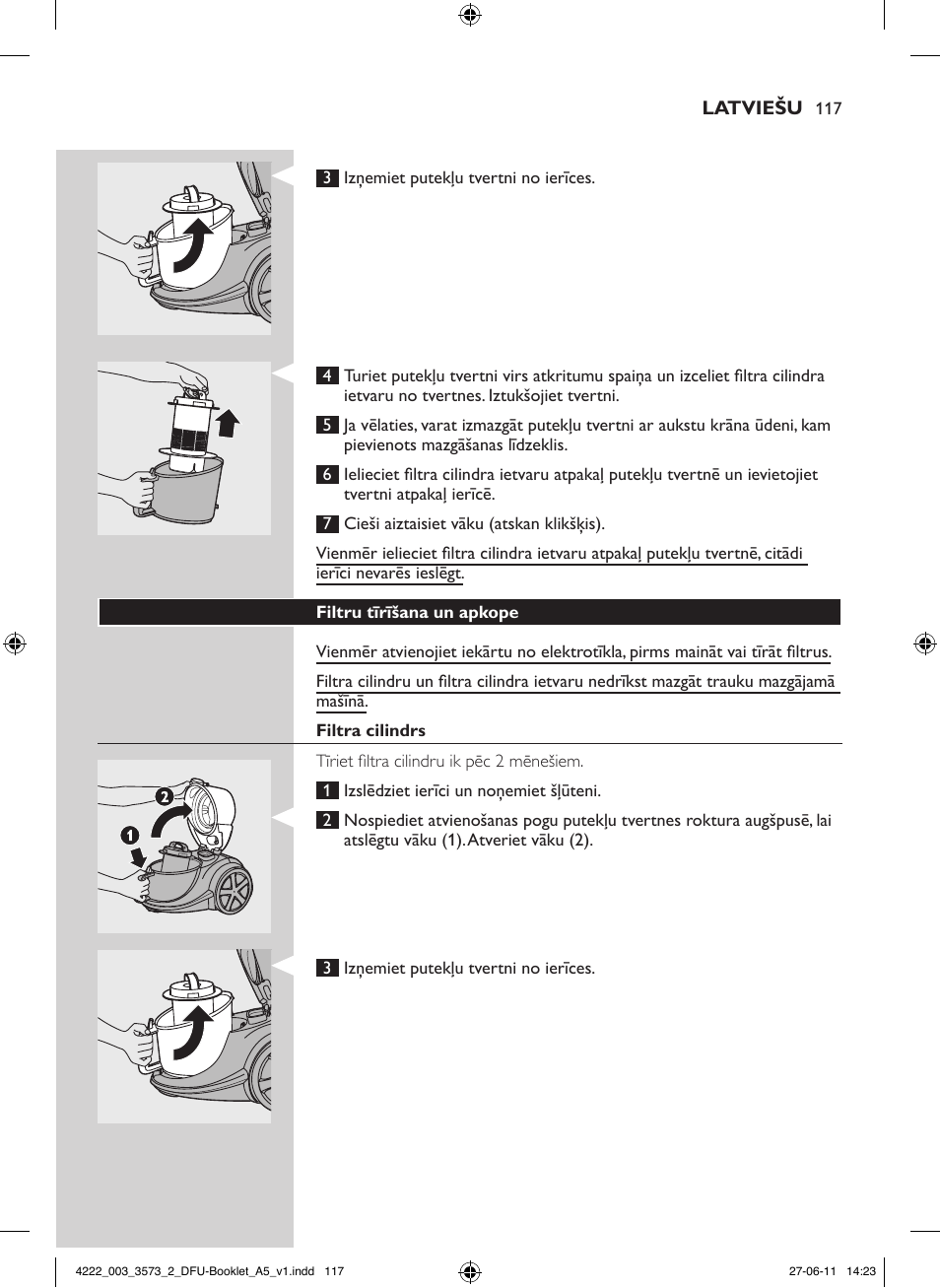 Philips FC9210 User Manual | Page 117 / 240