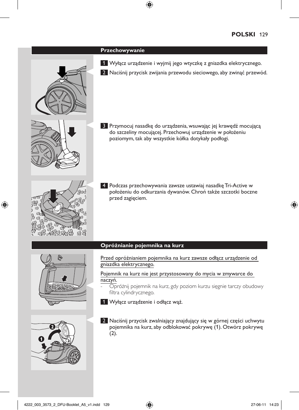 Philips FC9210 User Manual | Page 129 / 240