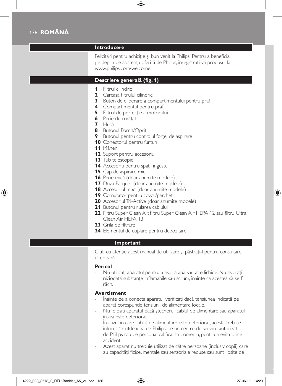 Philips FC9210 User Manual | Page 136 / 240