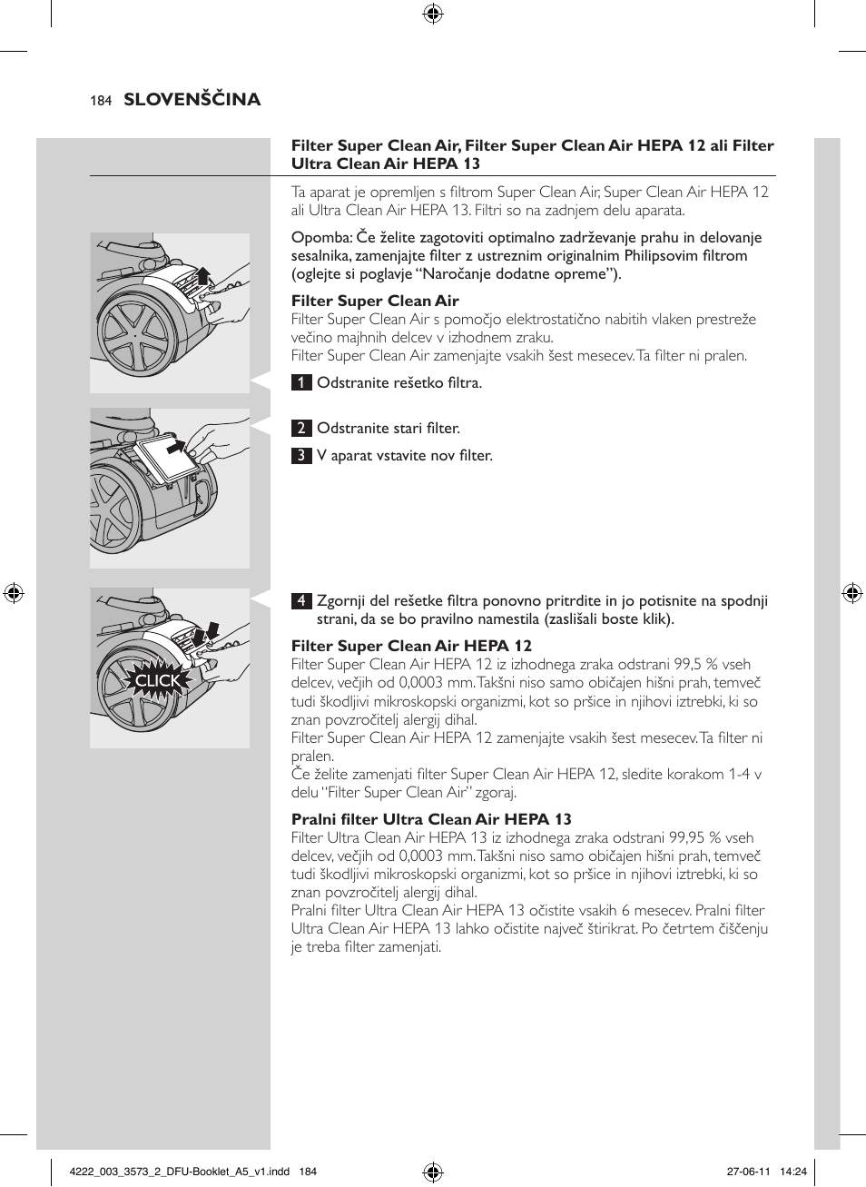 Philips FC9210 User Manual | Page 184 / 240
