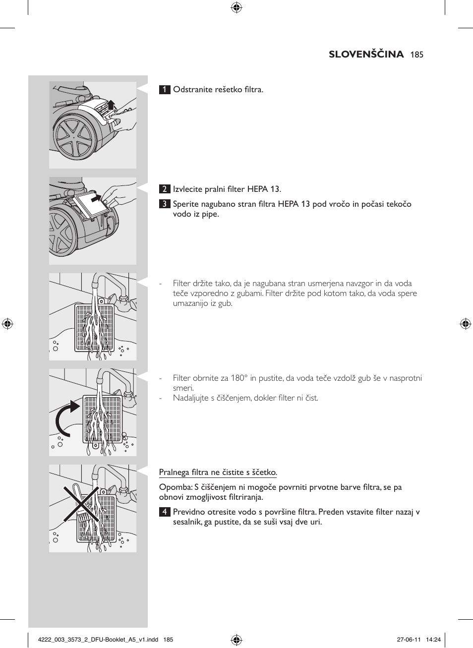 Philips FC9210 User Manual | Page 185 / 240