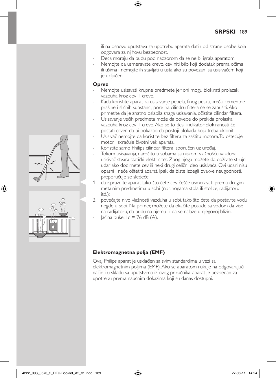 Philips FC9210 User Manual | Page 189 / 240
