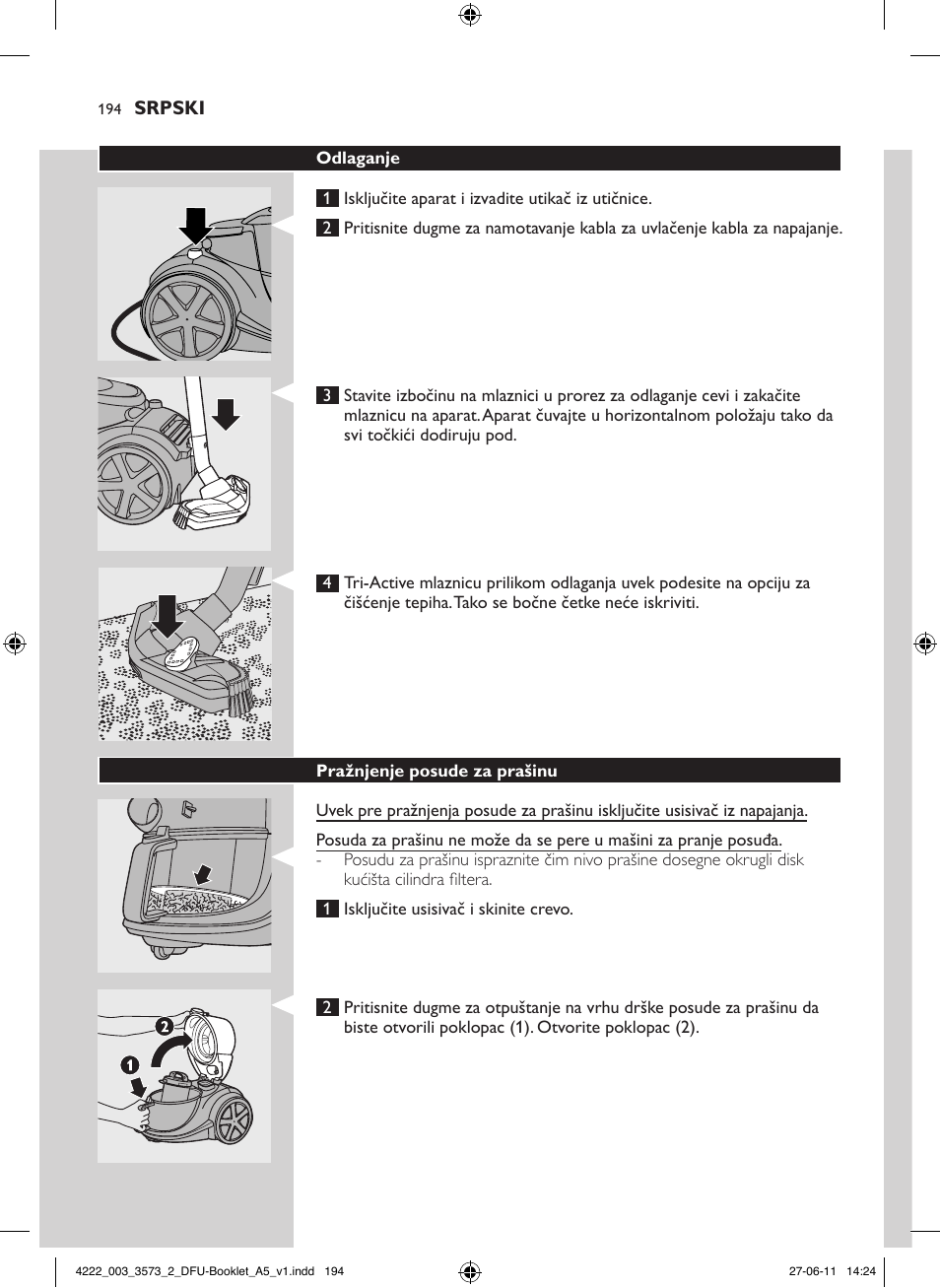 Philips FC9210 User Manual | Page 194 / 240