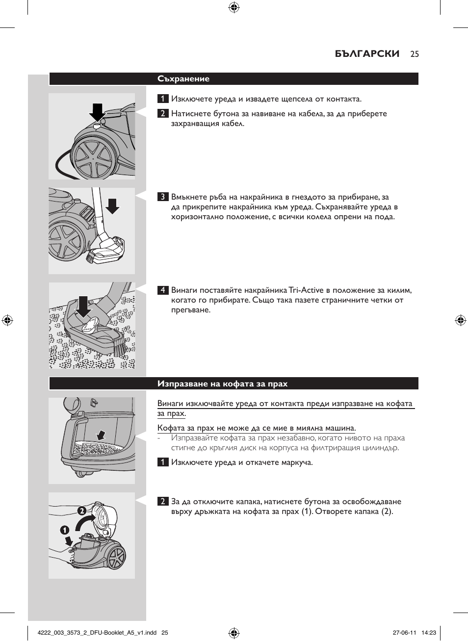 Philips FC9210 User Manual | Page 25 / 240