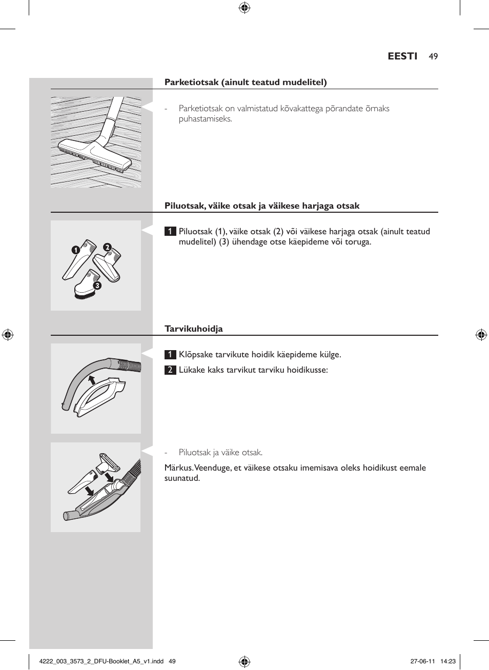 Philips FC9210 User Manual | Page 49 / 240