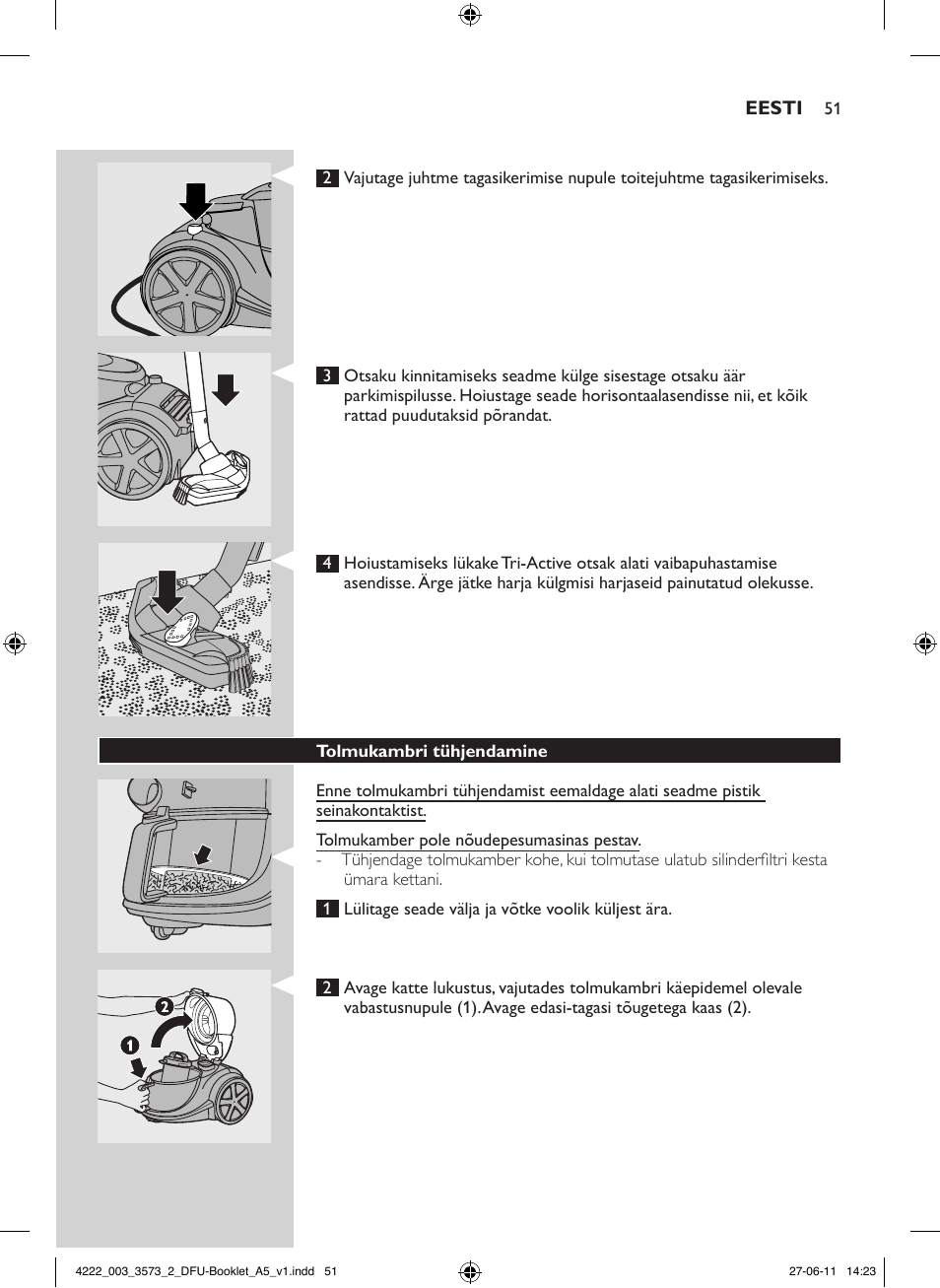 Philips FC9210 User Manual | Page 51 / 240