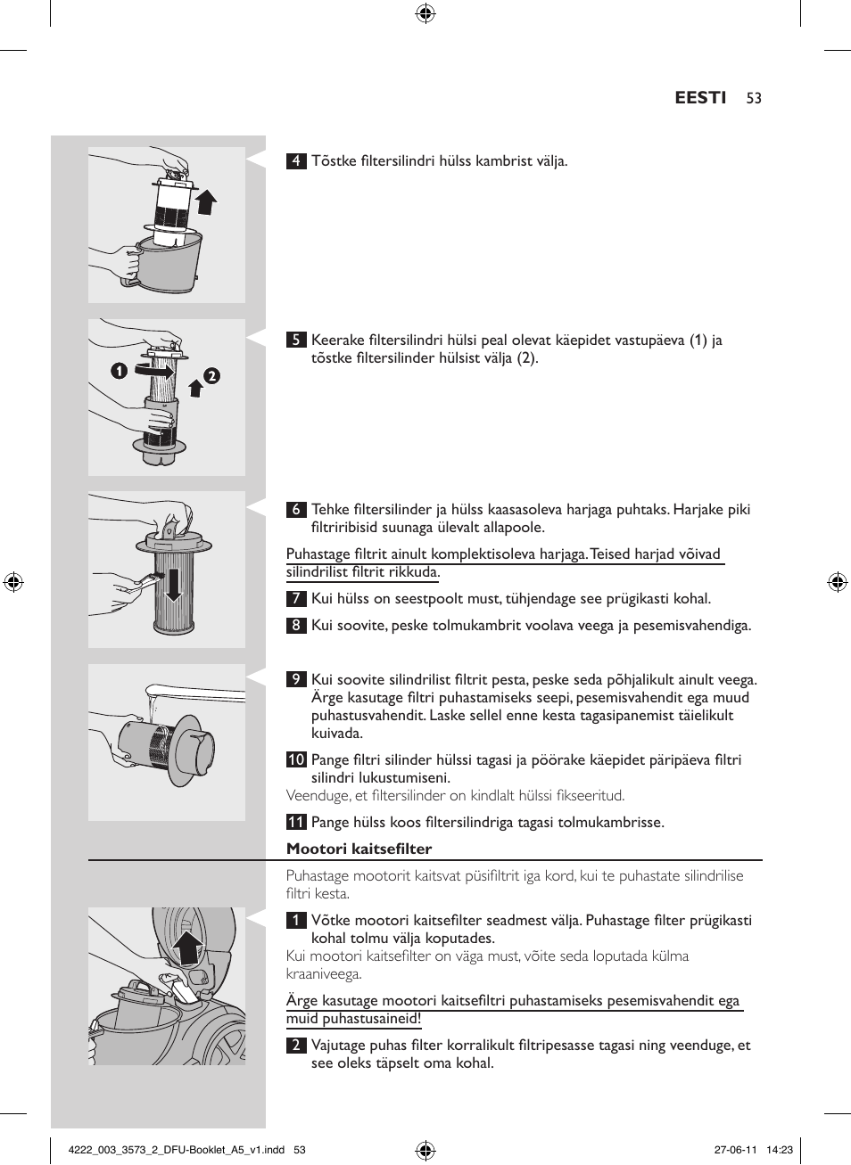 Philips FC9210 User Manual | Page 53 / 240