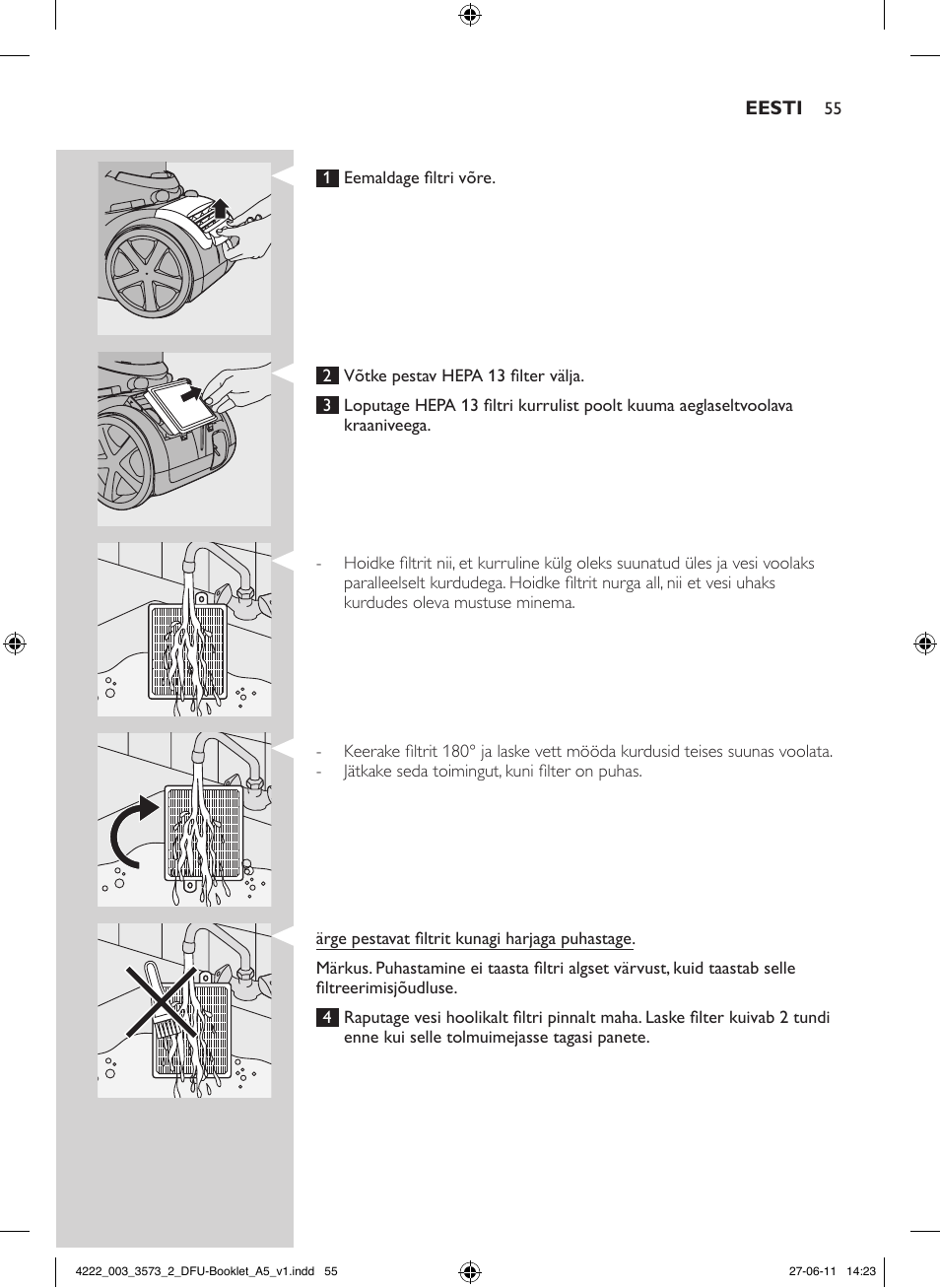 Philips FC9210 User Manual | Page 55 / 240