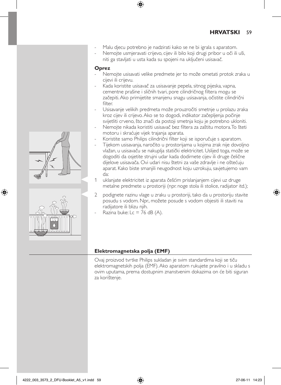 Philips FC9210 User Manual | Page 59 / 240