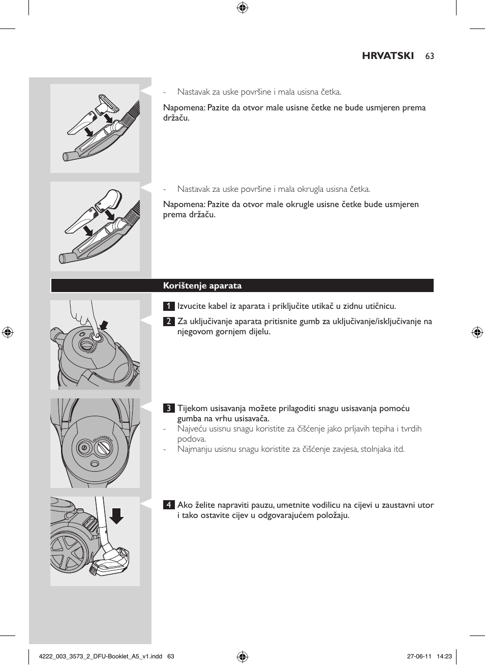 Philips FC9210 User Manual | Page 63 / 240