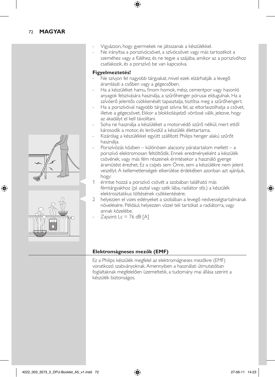 Philips FC9210 User Manual | Page 72 / 240