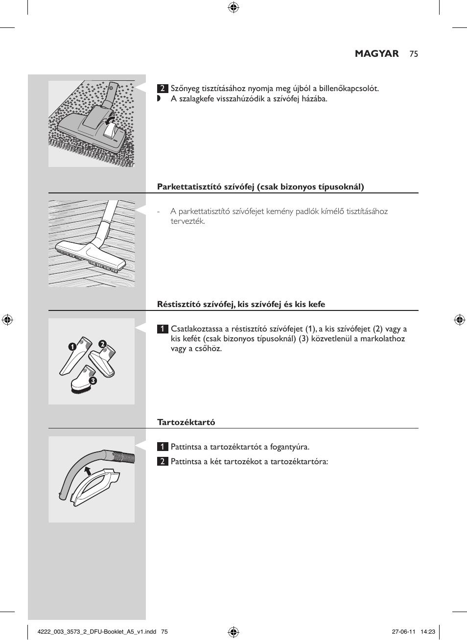 Philips FC9210 User Manual | Page 75 / 240