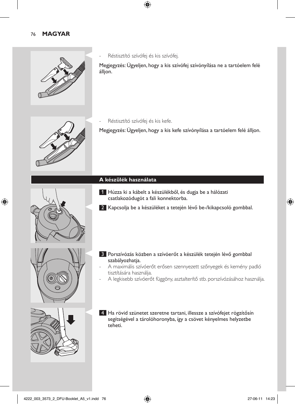 Philips FC9210 User Manual | Page 76 / 240