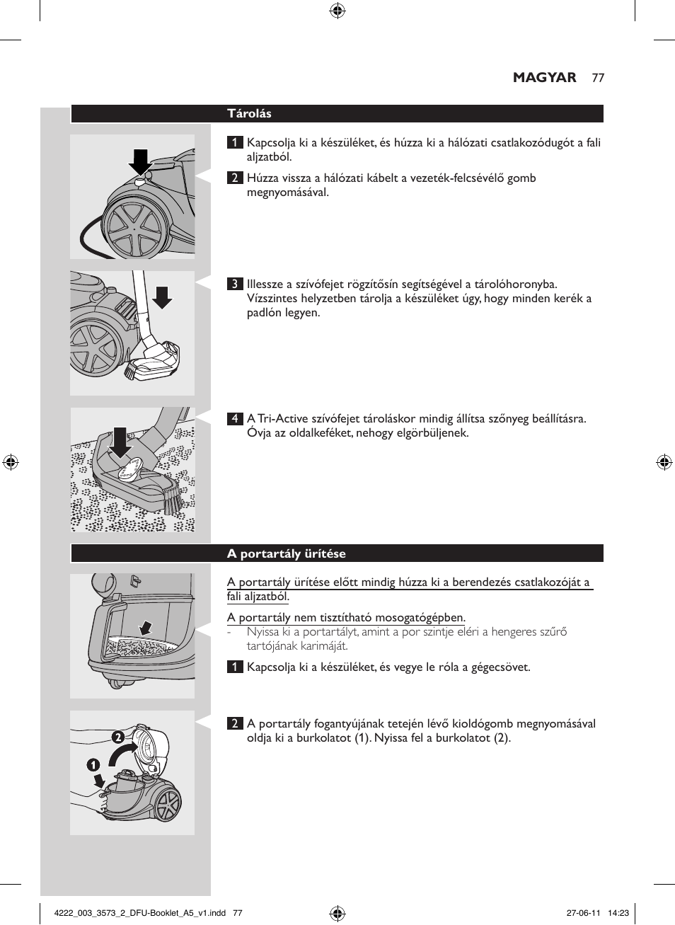 Philips FC9210 User Manual | Page 77 / 240