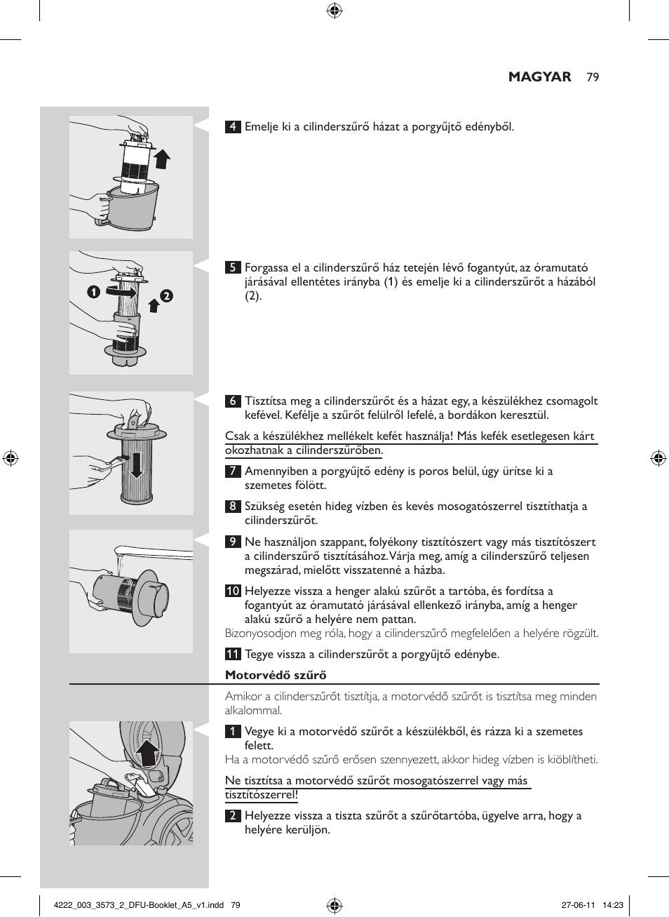 Philips FC9210 User Manual | Page 79 / 240