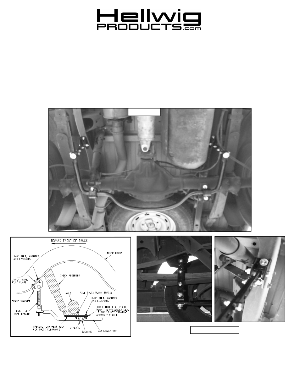 Hellwig Sway Bar 7626 User Manual | 3 pages