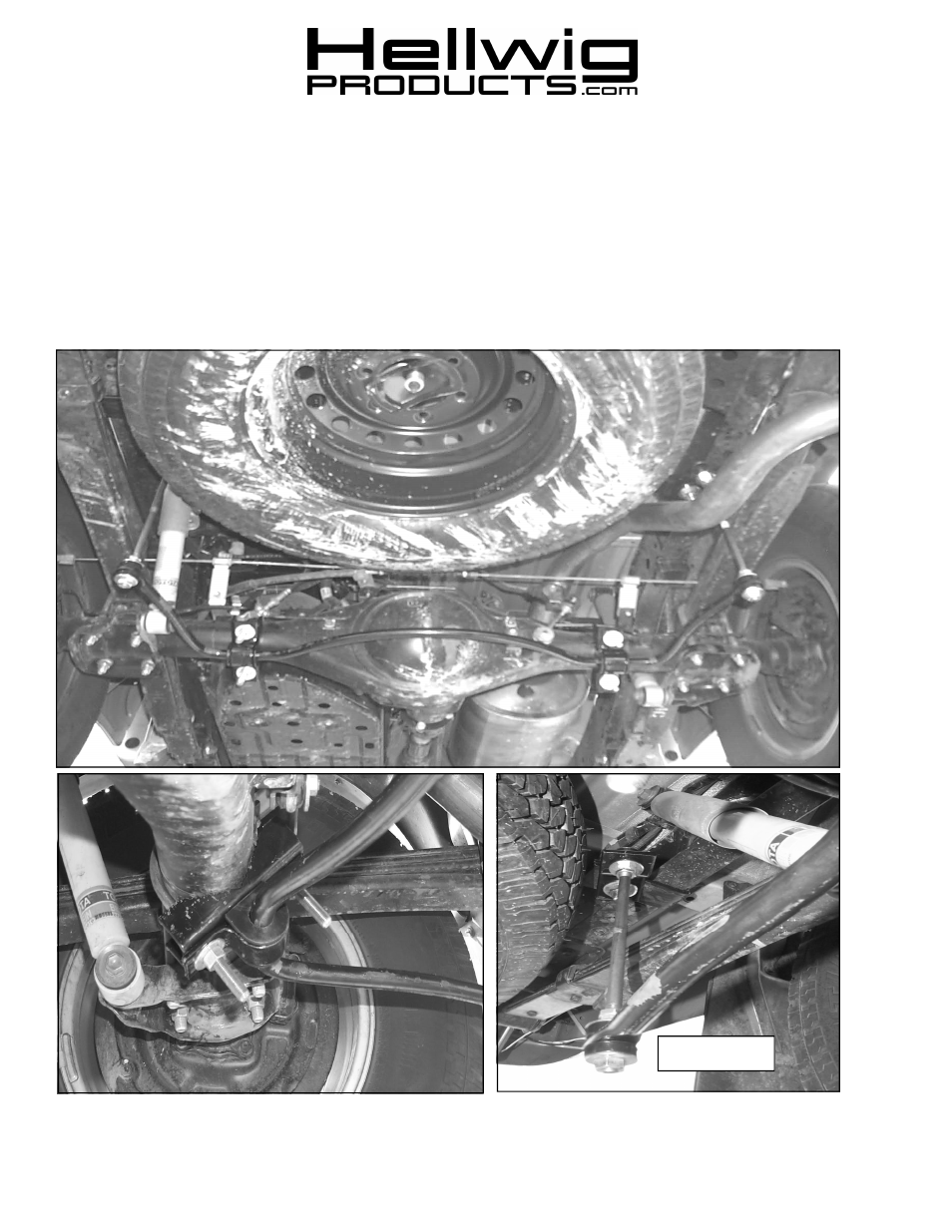 Hellwig Sway Bar 7628 User Manual | 3 pages