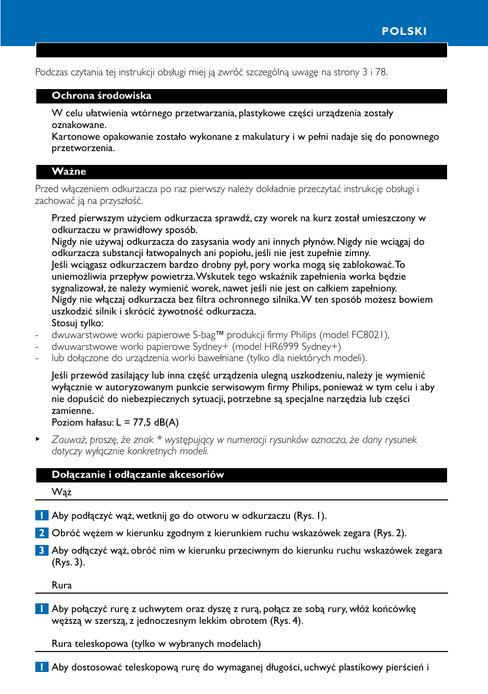 Polski 11 | Philips HR8566 User Manual | Page 11 / 80