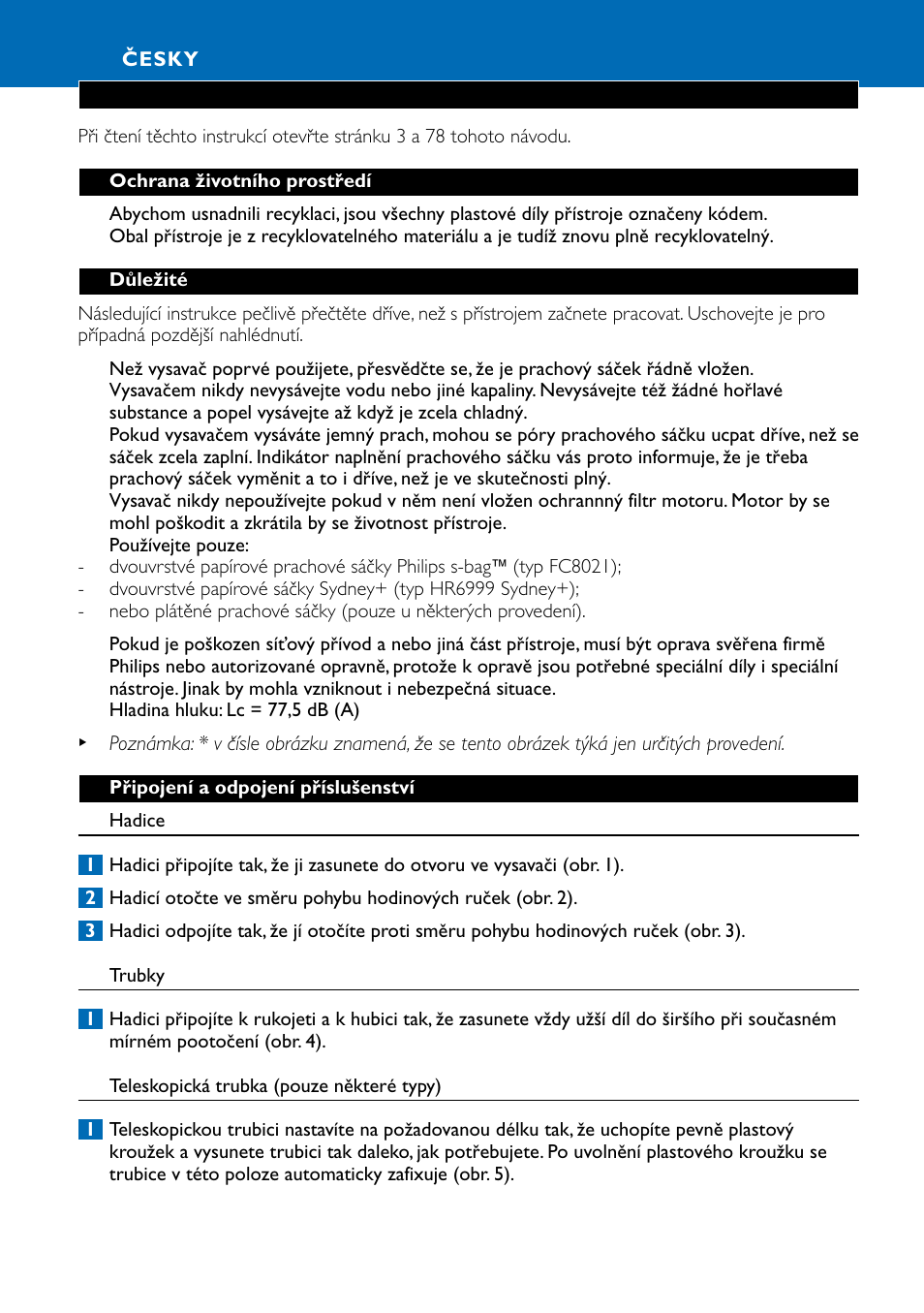 Česky 26 | Philips HR8566 User Manual | Page 26 / 80