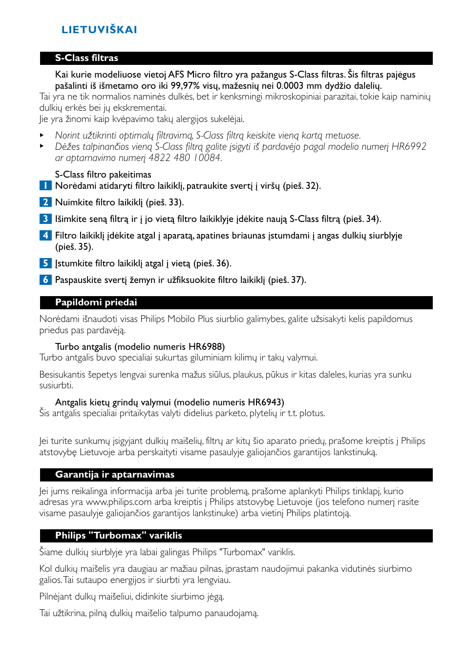 Philips HR8566 User Manual | Page 62 / 80