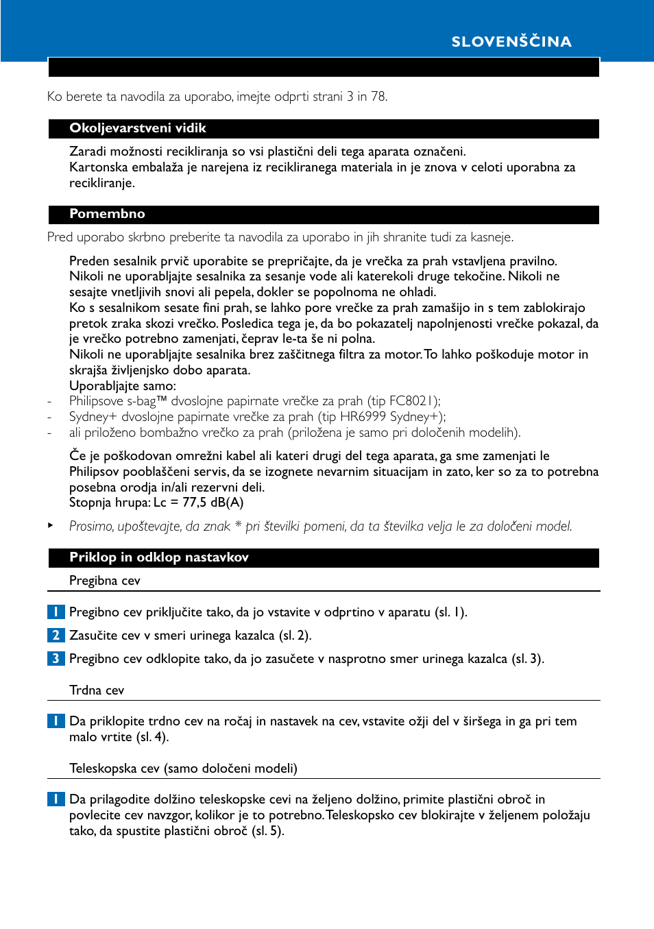 Slovenščina 63 | Philips HR8566 User Manual | Page 63 / 80