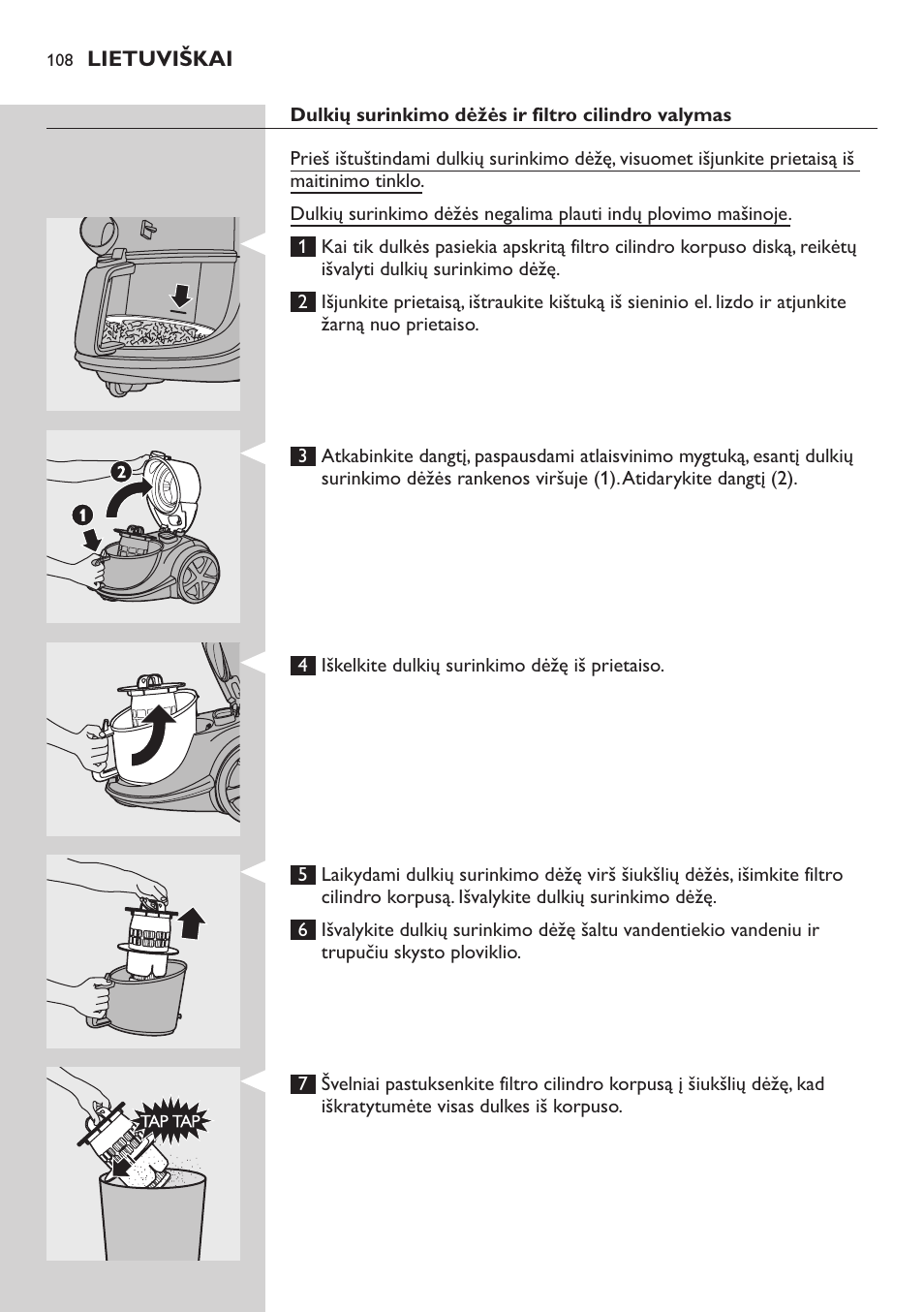 Philips FC9222 User Manual | Page 108 / 250
