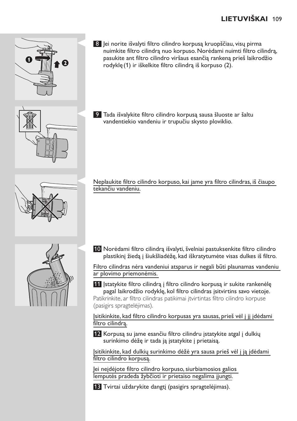 Philips FC9222 User Manual | Page 109 / 250