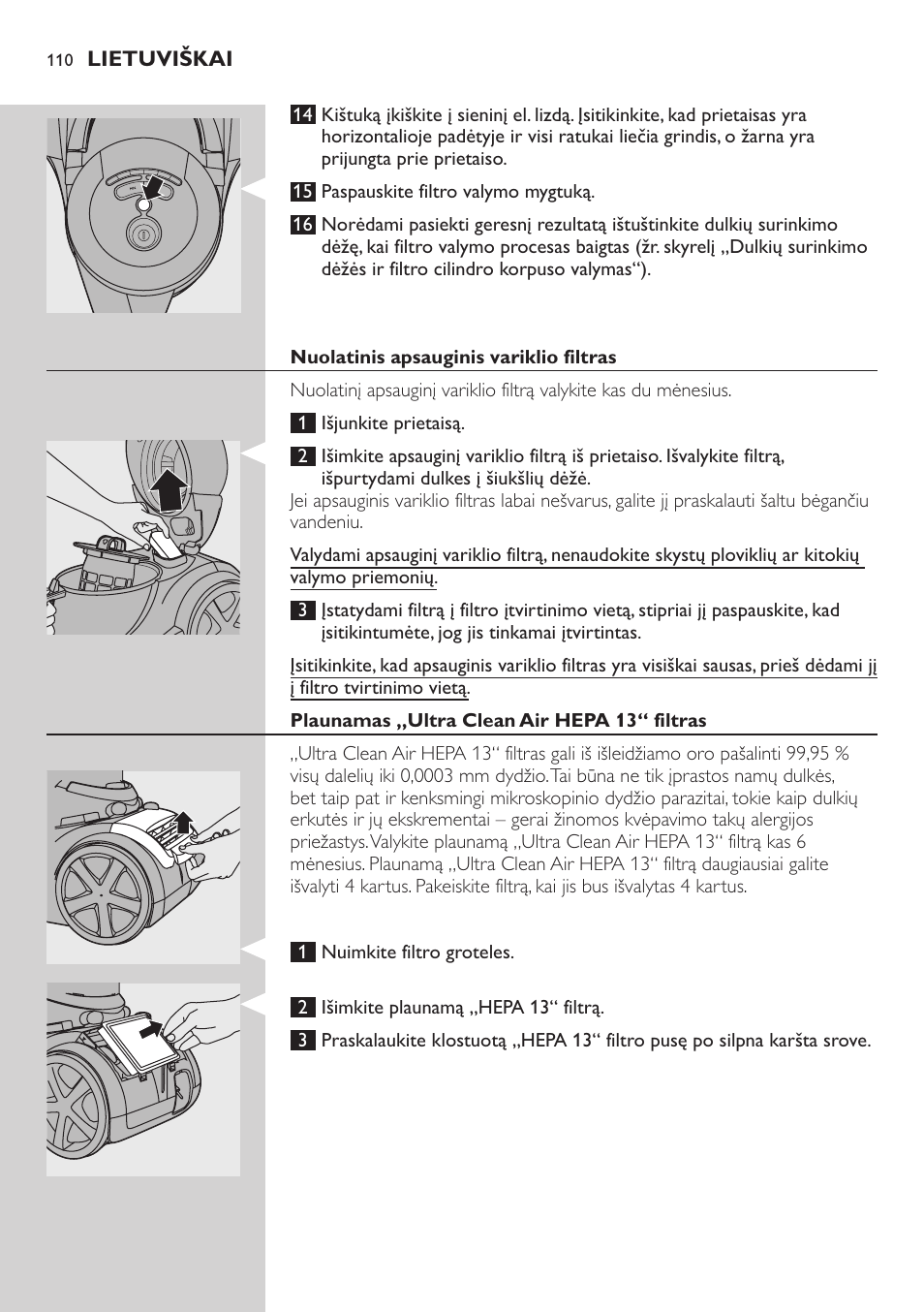 Philips FC9222 User Manual | Page 110 / 250