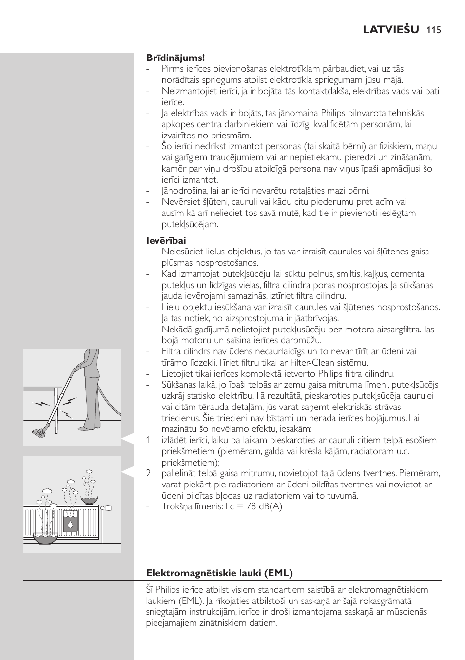 Philips FC9222 User Manual | Page 115 / 250