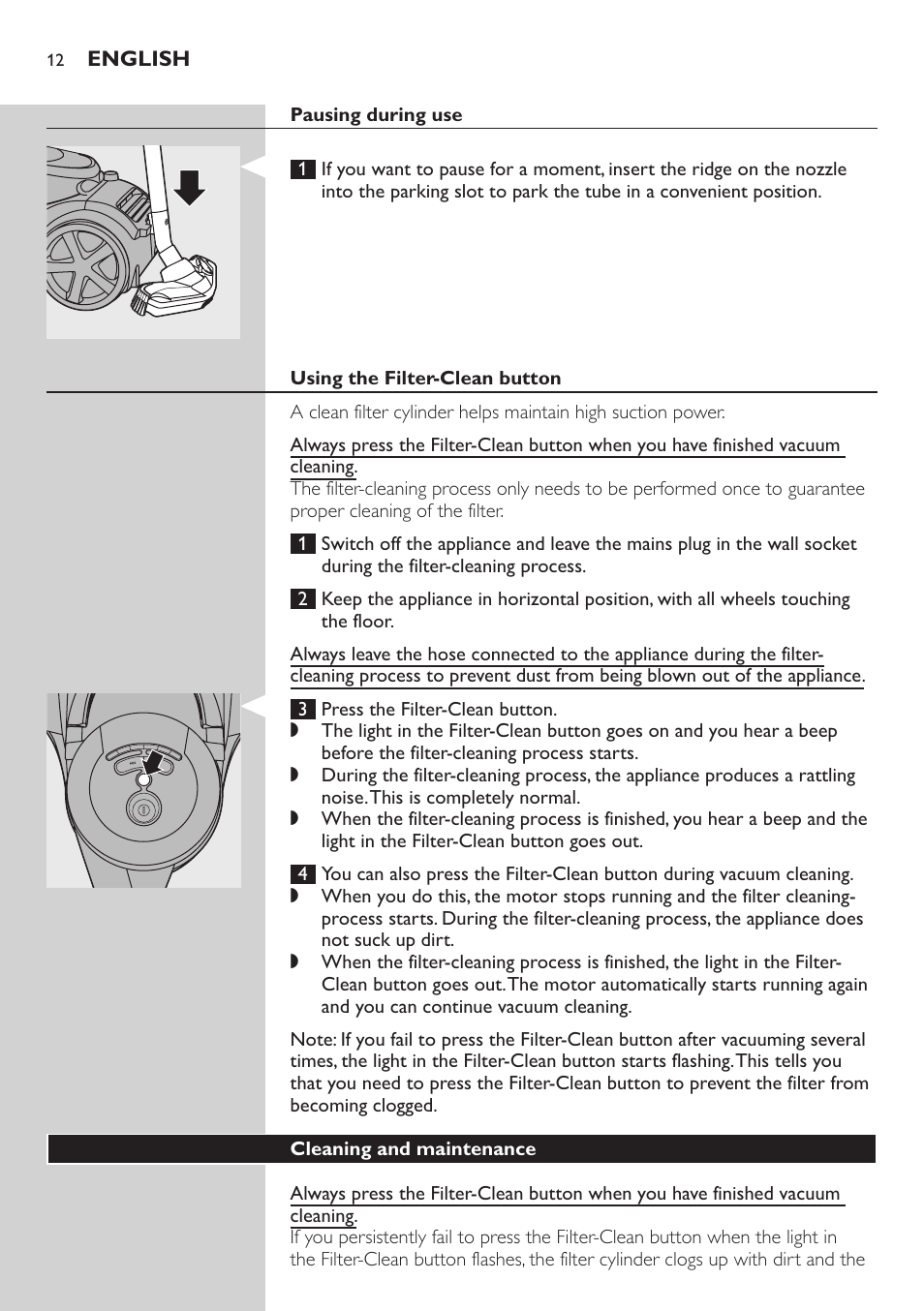 Philips FC9222 User Manual | Page 12 / 250