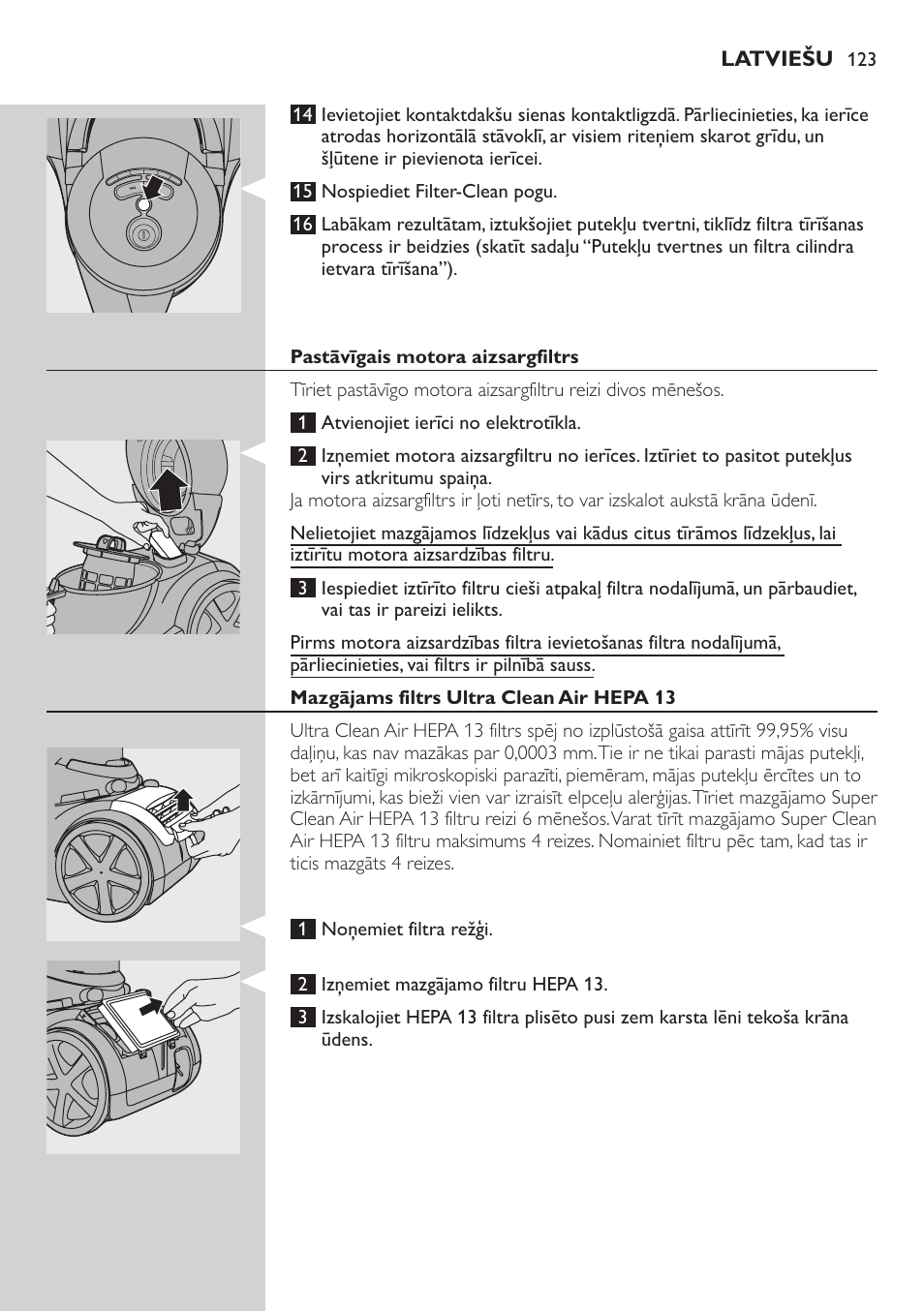 Philips FC9222 User Manual | Page 123 / 250