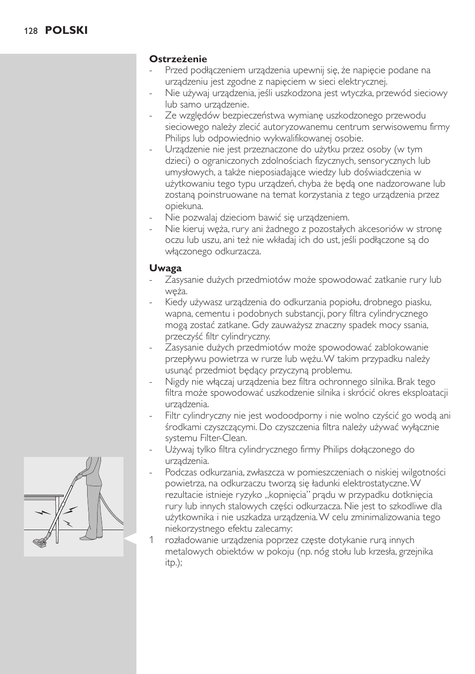 Philips FC9222 User Manual | Page 128 / 250