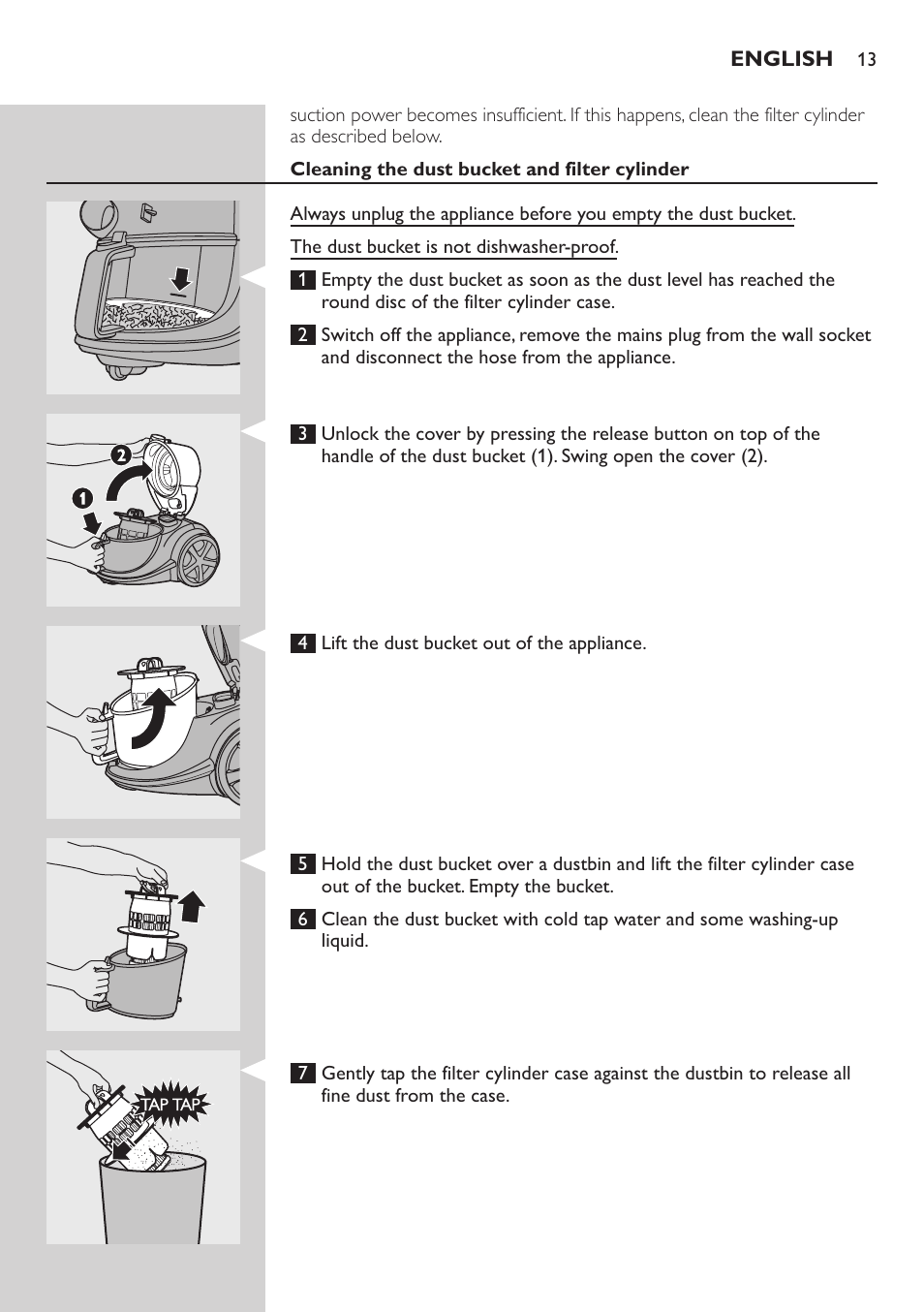 Philips FC9222 User Manual | Page 13 / 250