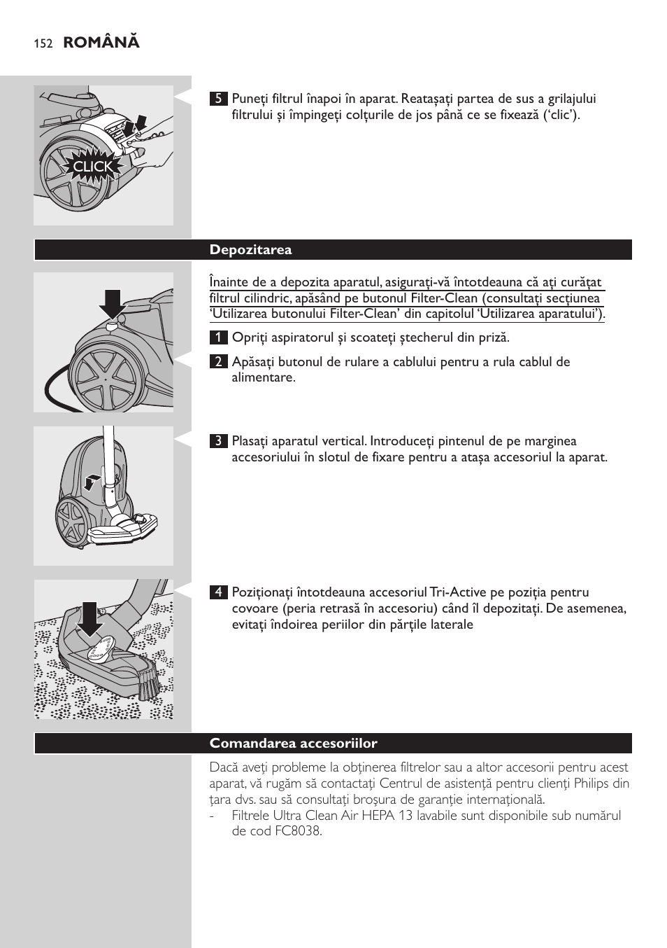 Philips FC9222 User Manual | Page 152 / 250