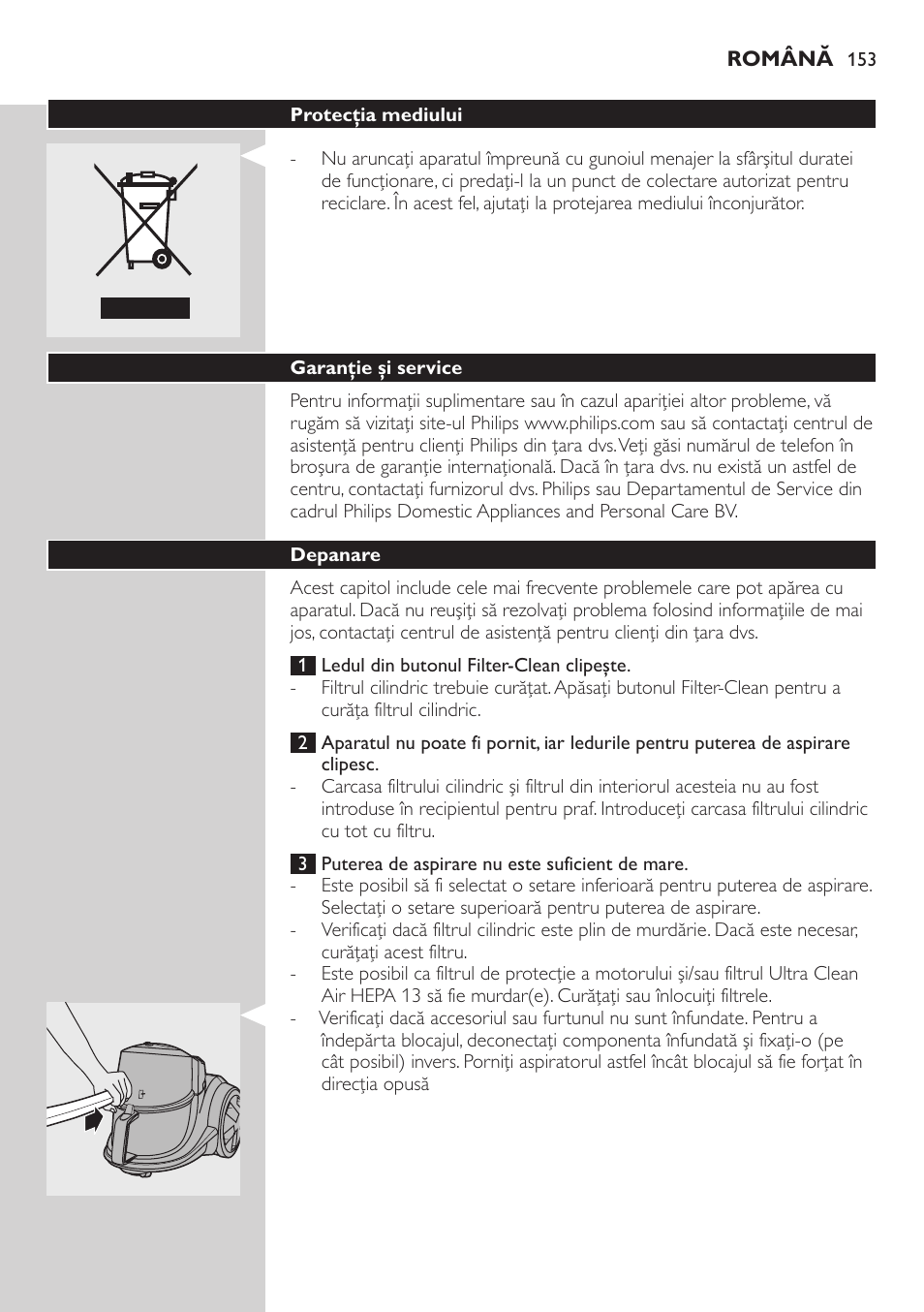 Philips FC9222 User Manual | Page 153 / 250