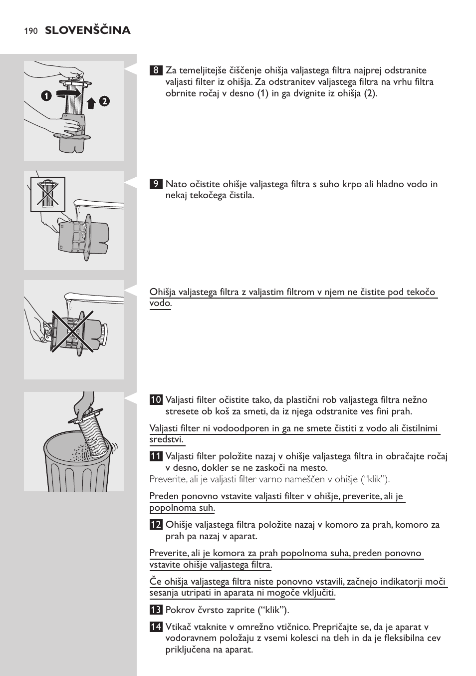 Philips FC9222 User Manual | Page 190 / 250